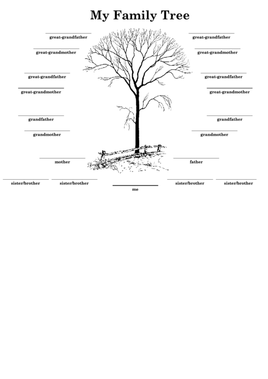 My Family Tree Template Printable pdf