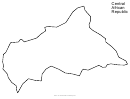 Central African Republic Map Outline Template