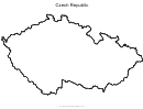 Czech Republic Map Outline Template
