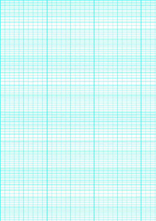 Semi-Log Paper: 14 Divisions (Blue On White) Printable pdf