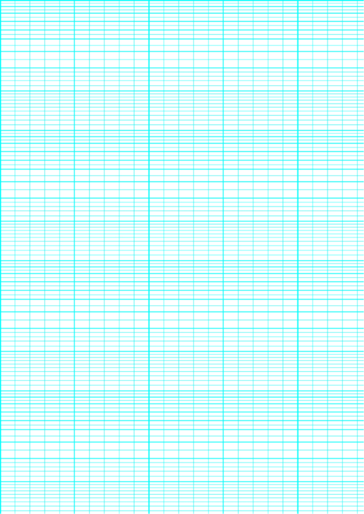 Semi-Log Paper: 14 Divisions (Blue On White) Printable pdf