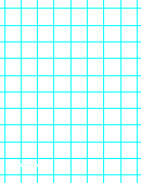 Grid Paper With One Line Per Inch (thick Lines, Blue)