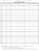 Aa/na Sign-in Sheet Template