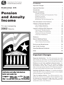 Publication 575 - Pension And Annuity Income - 2002