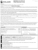 Form Itd 3170 - Application For Vehicle Or Vessel Dealership License