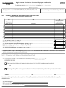Arizona Form 325 - Agricultural Pollution Control Equipment Credit - 2002 Printable pdf