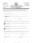 Form Cd-6 - Articles Of Dissolution Of A Voluntary Dissolution Of A Wv Corporation