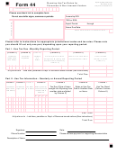 Form 44 - Wyoming Use Tax Return For Consumers & Non-licensed Vendors
