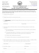 Form Cd-7 - Articles Of Dissolution Of A Wv Corporation Never Commencing Business