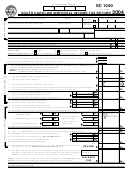 Form Sc 1040 - South Carolina Individual Income Tax Return - 2004 Printable pdf