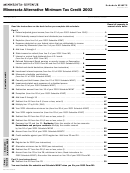 Schedule M1mtc - Minnesota Alternative Minimum Tax Credit - 2002