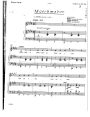 Matchmaker - Music Sheet Printable pdf