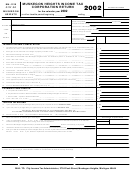 Form Mh-1040 - City Of Muskegon Heights Income Tax Corporation Return - 2002