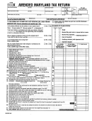Form 502x - Amended Maryland Tax Return