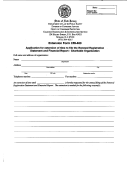 Form Cri-400 - Application For Extension Of Time To File The Renewal Registration Statement And Financial Report - Charitable Organization