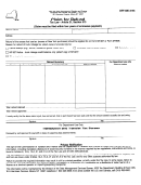 Form Dtf-406 - Claim For Refund - Nys Dept. Of Taxation And Finance