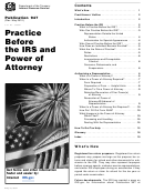 Publication 947 - Practice Before The Irs And Power Of Attorney