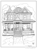 This Old House Coloring Sheet