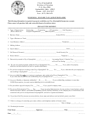 Business - Income Tax Questionnaire - City Of Springfield Division Of Taxation - 2012