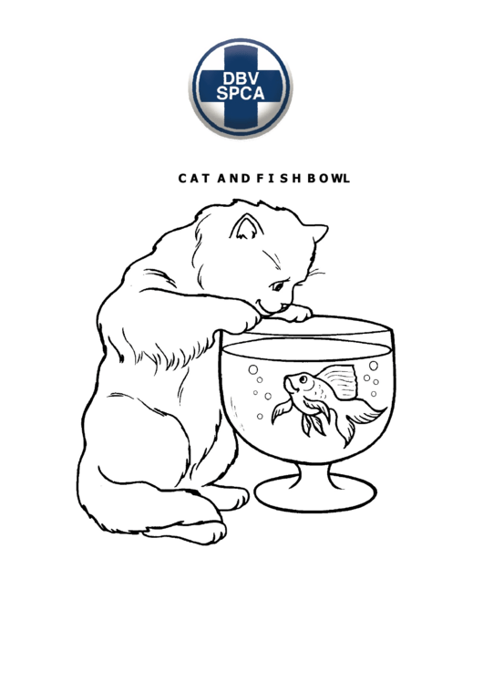 Cat And Fish Bowl Worksheet Printable pdf