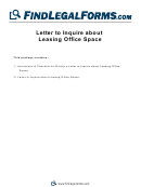 Sample Letter To Inquire About Leasing Office Space