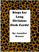 Steps For Long Division