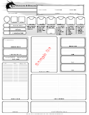 Sample Dyslexia Assitive Character Sheet Printable pdf