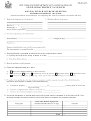Form Rp-458 - Application For Veterans Exemption From Real Property Taxation - 2007