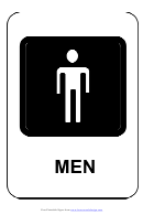 Mens Room Sign