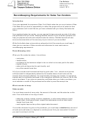 Form Tb-st-770 - Recordkeeping Requirements For Sales Tax Vendors - Nys Dept.of Taxation