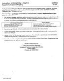 Instructions For Ador Form 20-2009 - Completing A Negative Report Of Unclaimed Property Printable pdf