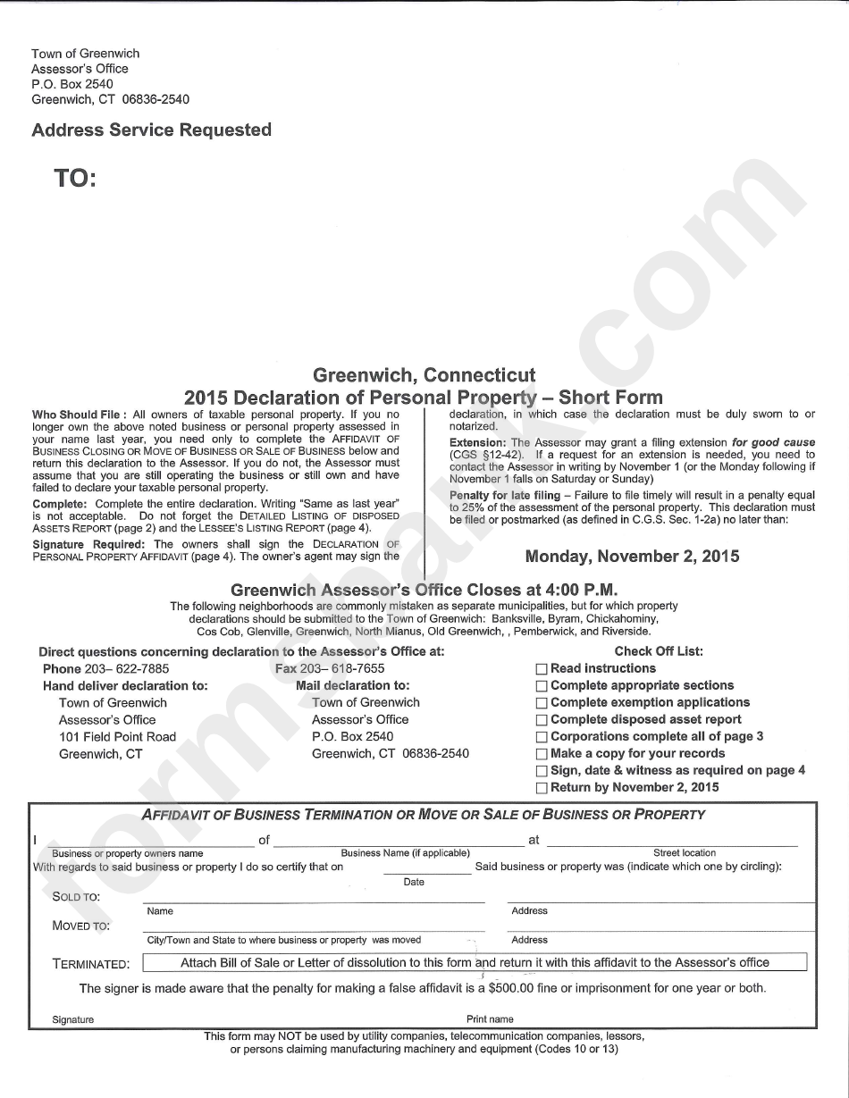 declaration-of-personal-property-short-form-greenwich-assessor-s
