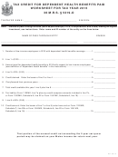 Tax Credit For Dependent Health Benefits Paid Worksheet - 2015