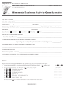 Minnesota Business Activity Questionnaire Form Printable pdf