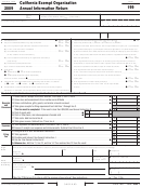 Fillable Form 199 - California Exempt Organization Annual Information Return - 2009 Printable pdf