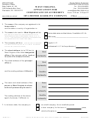 Form Llf-1 - Application For Certificate Of Authority Of Limited Liability Company Printable pdf
