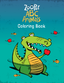 Zooper Abc Animals Coloring Sheet