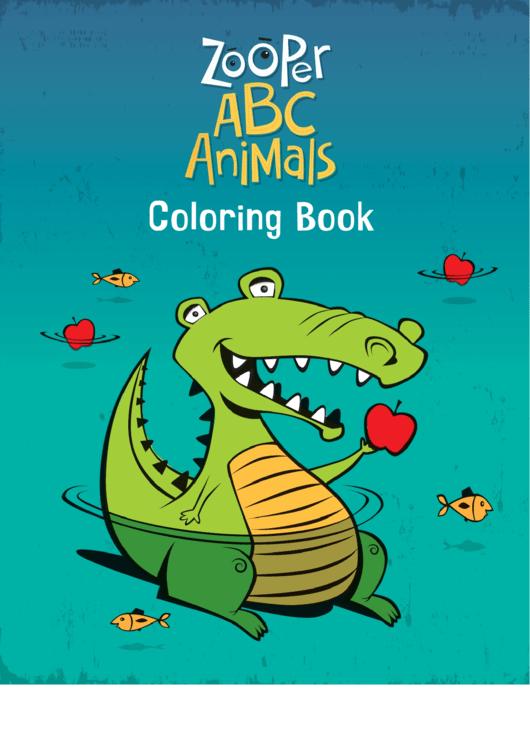Zooper Abc Animals Coloring Sheet Printable pdf
