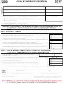 Form 200 - Local Intangibles Tax Return - 2017