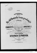 Stephen Foster - My Old Kentucky Home Good Night Music Sheet