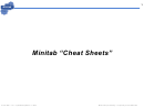 Minitab Cheat Sheets