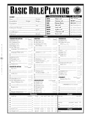 Basic Role-playing Character Sheet