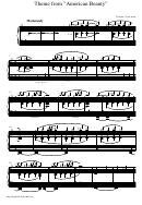 Theme From American Beauty Music Sheet