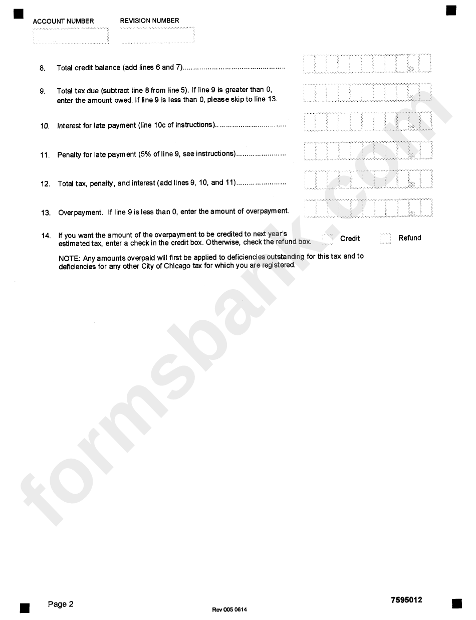 Ground Transportation Tax-7595 - City Of Chicago