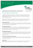 Lung Cancer Fact Sheet