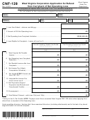 Form Cnf-139 - West Virginia Corporation Application For Refund From Carryback Of Net Operating Loss