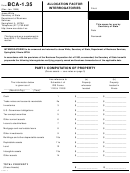 Form Bca-1.35 - Allocation Factor Interrogatories - 1999 Printable pdf
