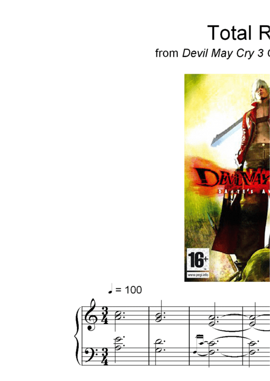 Total Result From Devil May Cry 3 Original Soundtrack Music Sheet Printable pdf