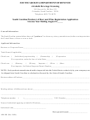 Form Abl 500 - South Carolina Producer Of Beer And Wine Registration Application