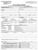 Application For Business Identification Number - City Of Daphne